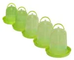 Abreuvoir pour poules en plastique transparent vert citron 3 l – Gaun – Image 5