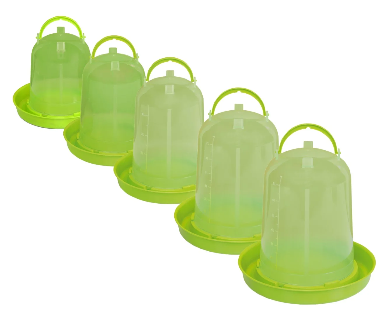 Abreuvoir pour poules en plastique transparent vert citron 3 l – Gaun – Image 5