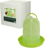 Abreuvoir pour poules en plastique transparent vert citron 5 l – Gaun