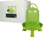 Abreuvoir pour volailles sur pieds, vert citron 10 l – Gaun