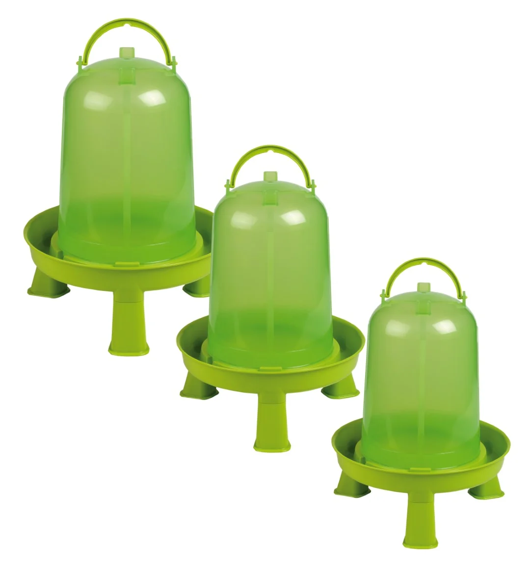 Abreuvoir silo sur pieds pour volailles, vert citron 3 l – Gaun – Image 3