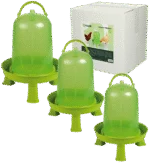 Abreuvoir silo sur pieds pour volailles, vert citron 3 l – Gaun – Image 2