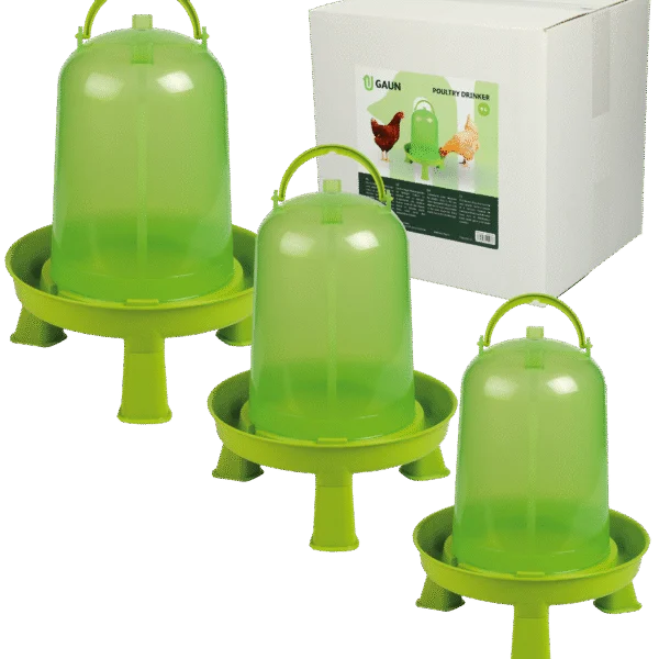 Abreuvoir tour pour volailles sur pieds, vert citron, 1,5 l – Gaun