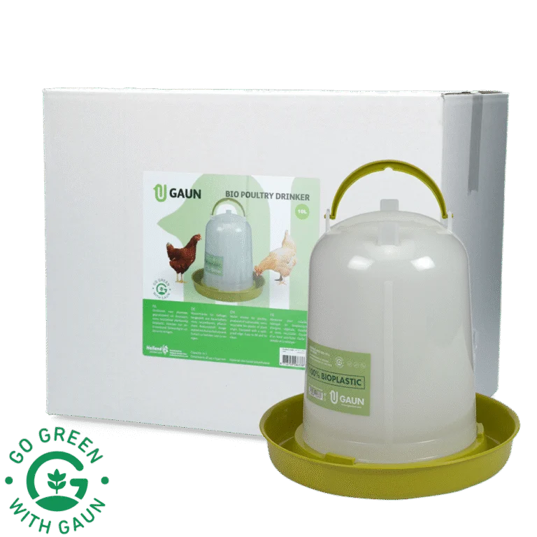 Abreuvoir pour poules en plastique recyclé vert citron 10 l – Gaun Bio