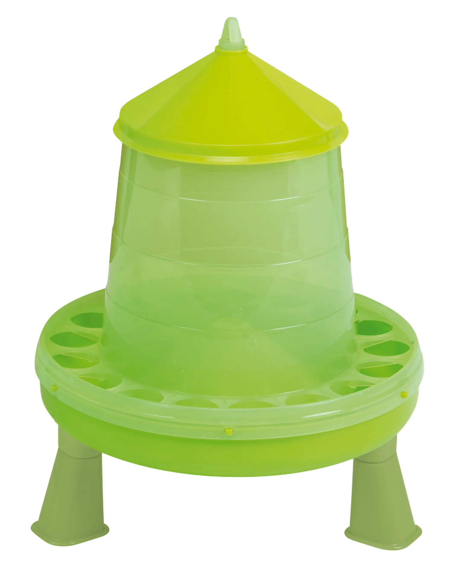 Tour d’alimentation pour volailles sur pieds, vert citron, 4 kg – Gaun – Image 2