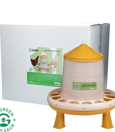 Tour d’alimentation pour volailles sur pieds, vert citron, 8 kg – Gaun Bio Green Lemon