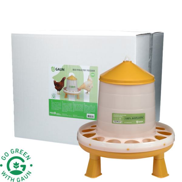 Tour d’alimentation pour volailles sur pieds, vert citron, 8 kg – Gaun Bio Green Lemon