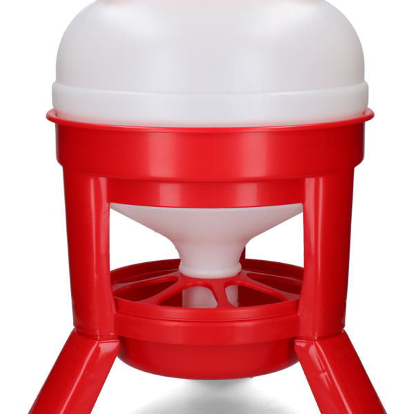 Mangeoire sur pieds pour volailles, rouge, 20 l – Gaun Hopper