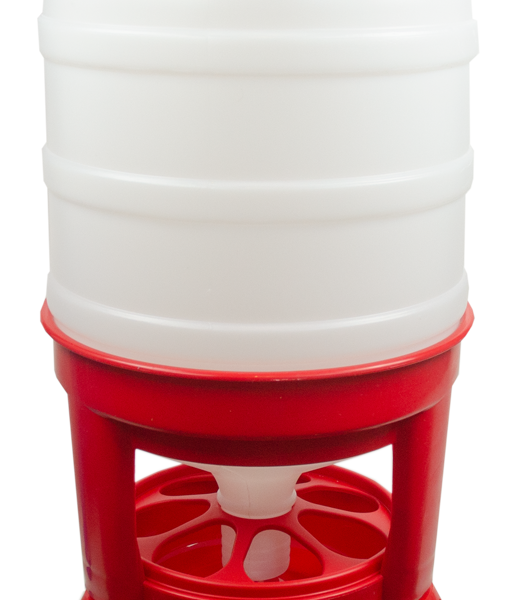 Mangeoire tour pour volailles sur pieds, rouge, 40 l – Gaun Hopper