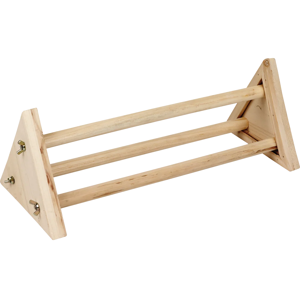 GAUN11360.png Perchoir pour poussins avec trois barres en bois, 43 x 15,7 x 15 cm – Gaun – Image 1