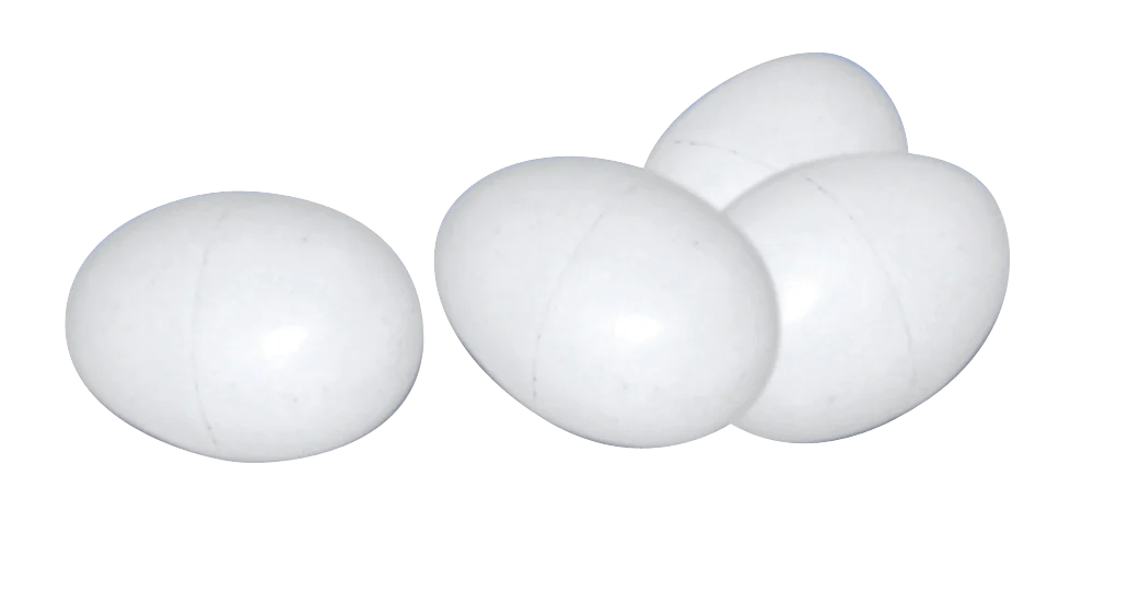 Œuf factice en plastique pour poules, 1 pièce – Gaun – Image 1