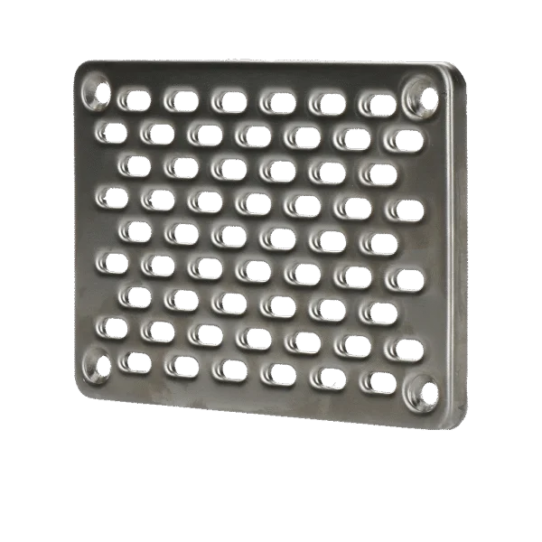 Grille de façade en acier inoxydable 10 x 14 cm – Gevelfix