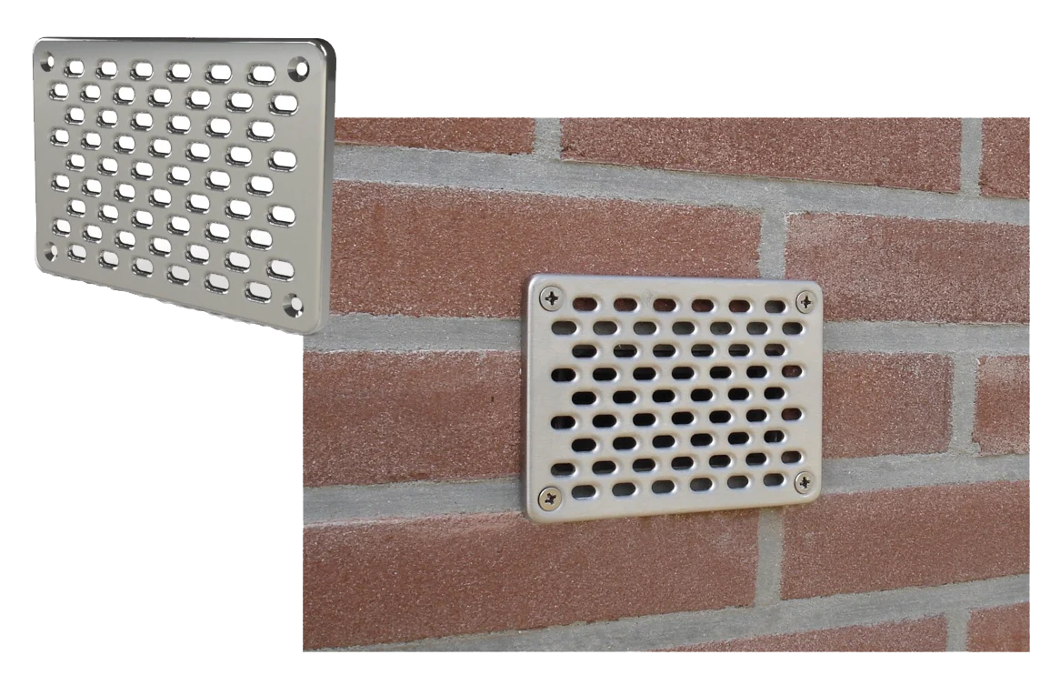 Grille de façade en acier inoxydable 10 x 14 cm – Gevelfix – Image 3