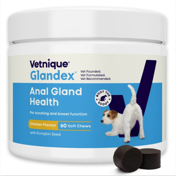 Friandises pour chiens au poulet avec probiotiques, 60 unités (240 g) – Glandex Soft Chews