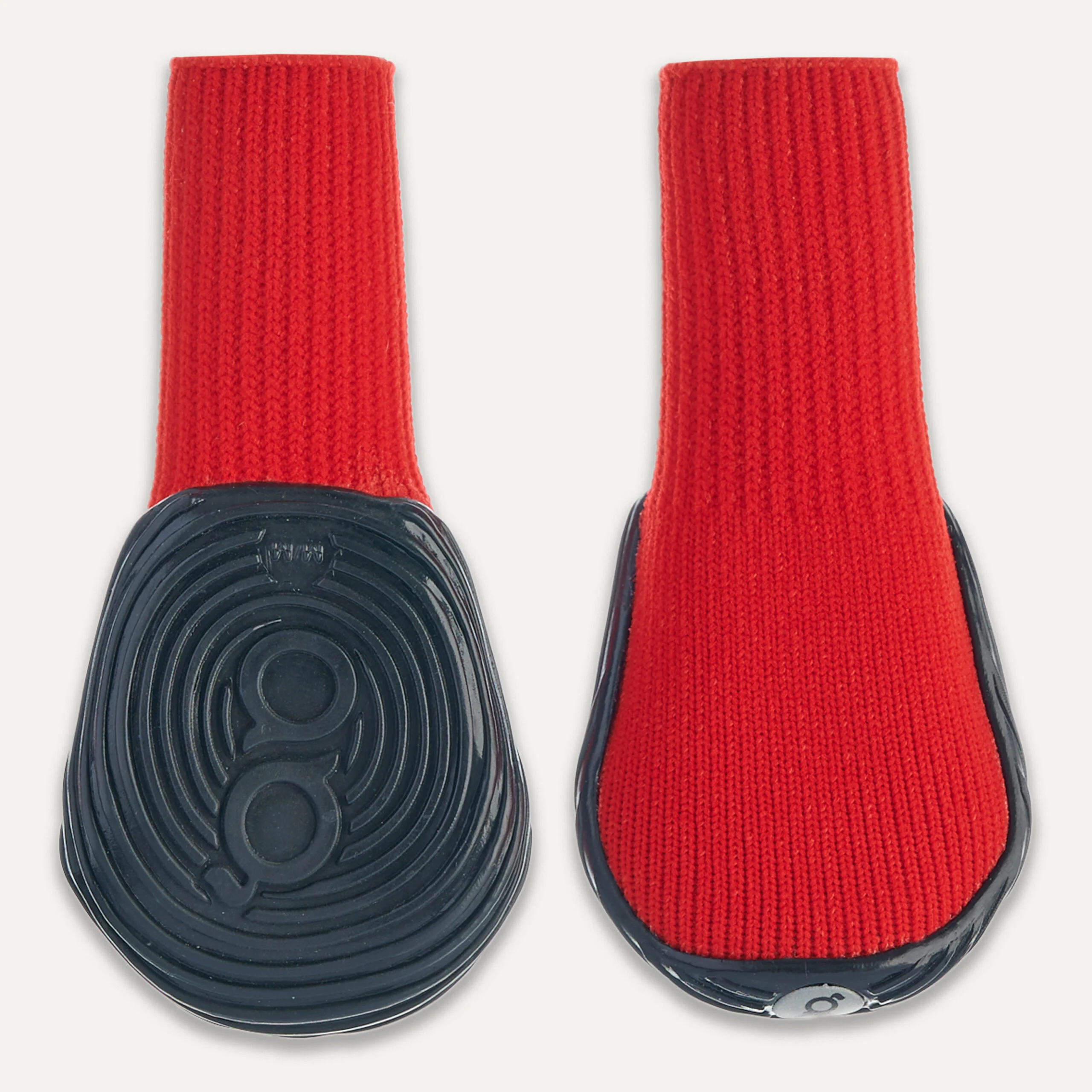 Chaussures imperméables pour chien à semelle antidérapante, taille XL, rouge et noir, 2 pièces – Goo-eez Ultras – Image 1