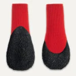 Chaussures imperméables pour chien à semelle en caoutchouc, 4 pièces, M, rouge et noir – Goo-eez Lites