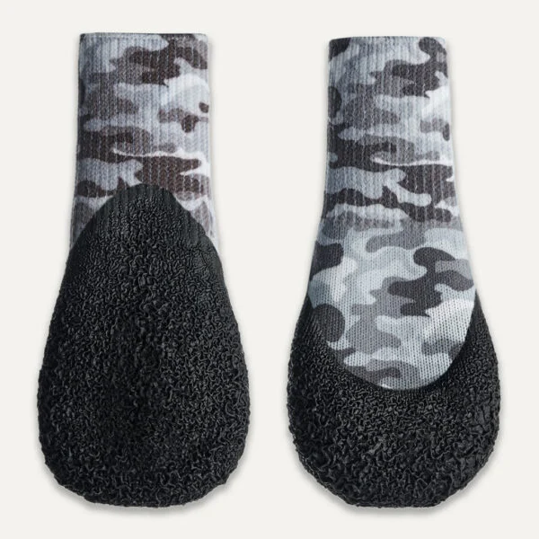 Chaussures imperméables pour chien avec semelle en caoutchouc, 4 pièces, XXS, camouflage et noir – Goo-eez Lites