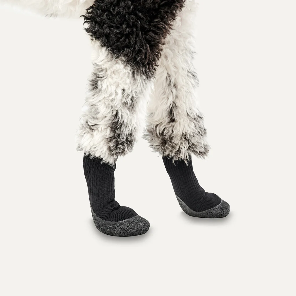 Chaussures imperméables pour chien avec semelle en caoutchouc, 4 pièces, XXS, camouflage et noir – Goo-eez Lites – Image 3