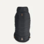 Manteau pour chien avec doublure en peluche et extérieur déperlant, taille XL, noir – Goo-eez Mock Neck Signature Wrap Jacket – Image 3