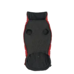 Manteau pour chien avec doublure en peluche, déperlant, L, longueur de dos 52 cm, rouge et noir – Goo-eez Mock Neck Signature Wrap Jacket – Image 4