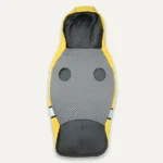 Manteau de pluie pour chien à capuche avec bordure réfléchissante, XS, longueur de dos 29 cm, jaune et gris – Goo-eez Reflective Hooded Raincoat – Image 4