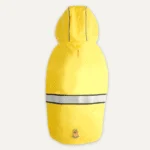 Veste de pluie pour chien avec capuche et bord réfléchissant, taille L, jaune et gris – Goo-eez Reflective Hooded Raincoat – Image 3