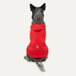 Sweat à capuche en polaire pour chien avec doublure peluche, taille L, rouge et noir – Sweat à capuche Kangaroo Fleece Goo-eez – Image 5