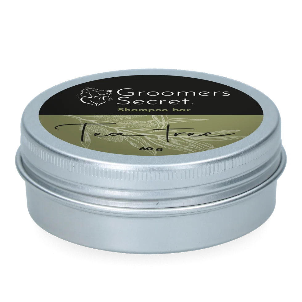 Shampoing solide avec après shampooing, parfum Tea Tree, 60 g – Groomers Secret Shampoo Bar Tea Tree – Image 2