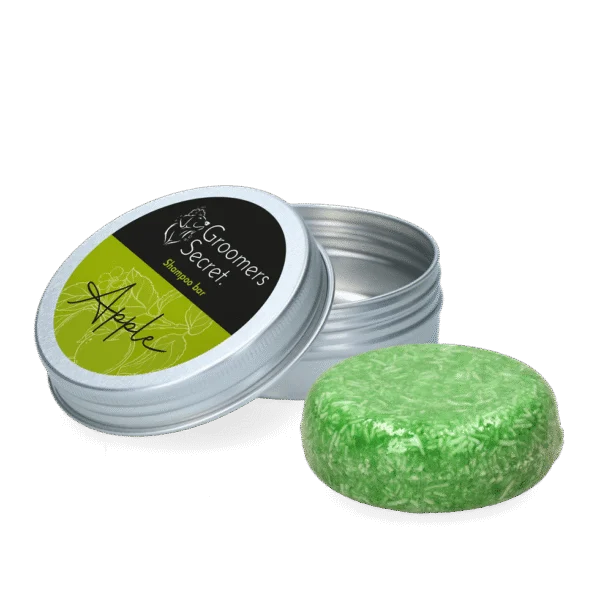 Shampoing solide avec après shampoing et parfum de pomme, 60 g – Groomers Secret Shampoo Bar Appel
