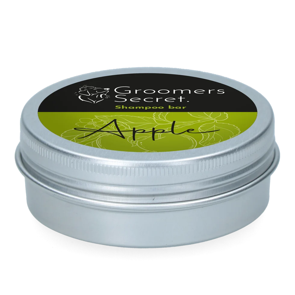 Shampoing solide avec après shampoing et parfum de pomme, 60 g – Groomers Secret Shampoo Bar Appel – Image 2