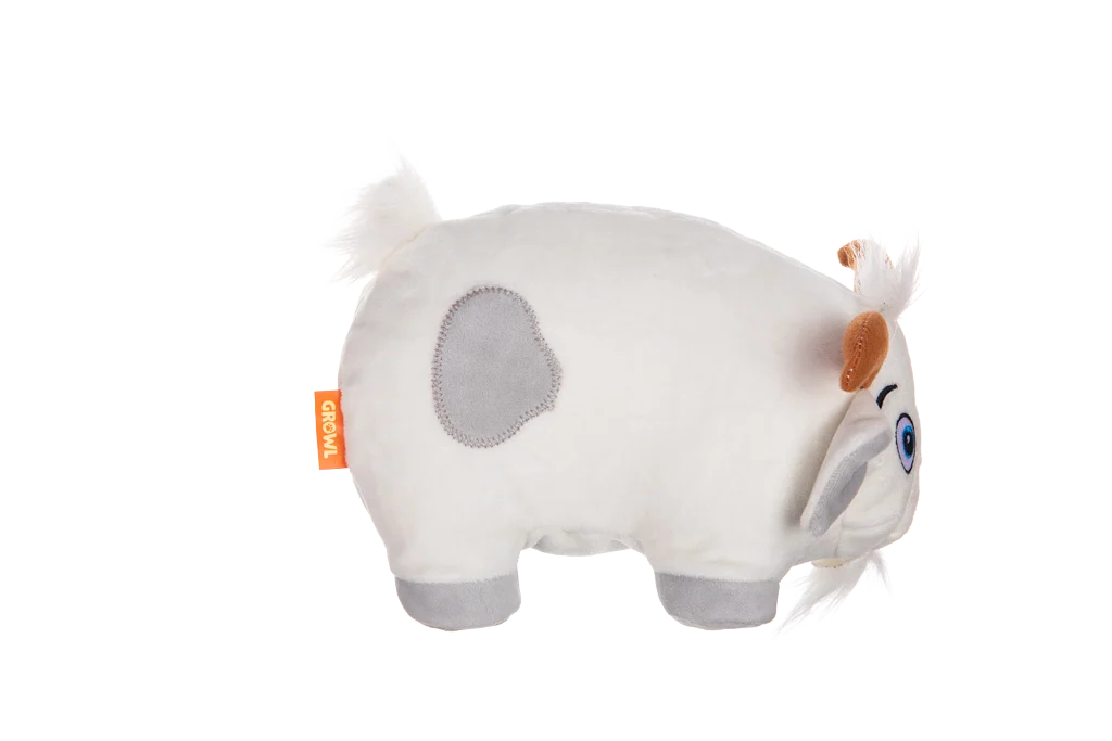 Peluche pour chien avec grand pouic – Growl Trofflers Bleaty la chèvre – Image 2