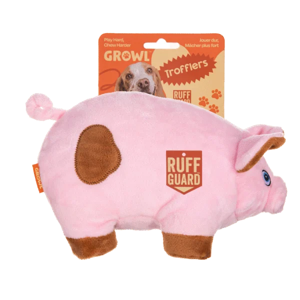 Peluche pour chien avec grand couineur – Growl Trofflers Oinkers le cochon