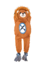 Jouet de traction en peluche et corde avec 2 couineurs – Growl Jungle Tugz Louie le lion – Image 2