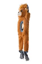 Jouet de traction en peluche et corde avec 2 couineurs – Growl Jungle Tugz Louie le lion – Image 3
