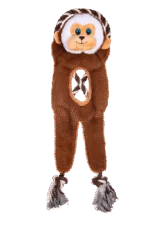Jouet de traction pour chien avec corde et deux couineurs – Growl Jungle Tugz Max le Singe – Image 2