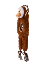 Jouet de traction pour chien avec corde et deux couineurs – Growl Jungle Tugz Max le Singe – Image 3