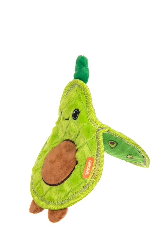 Jouet couineur pour chien avec trois couineurs – Growl Flip Floppz Ava l’Avocat – Image 3