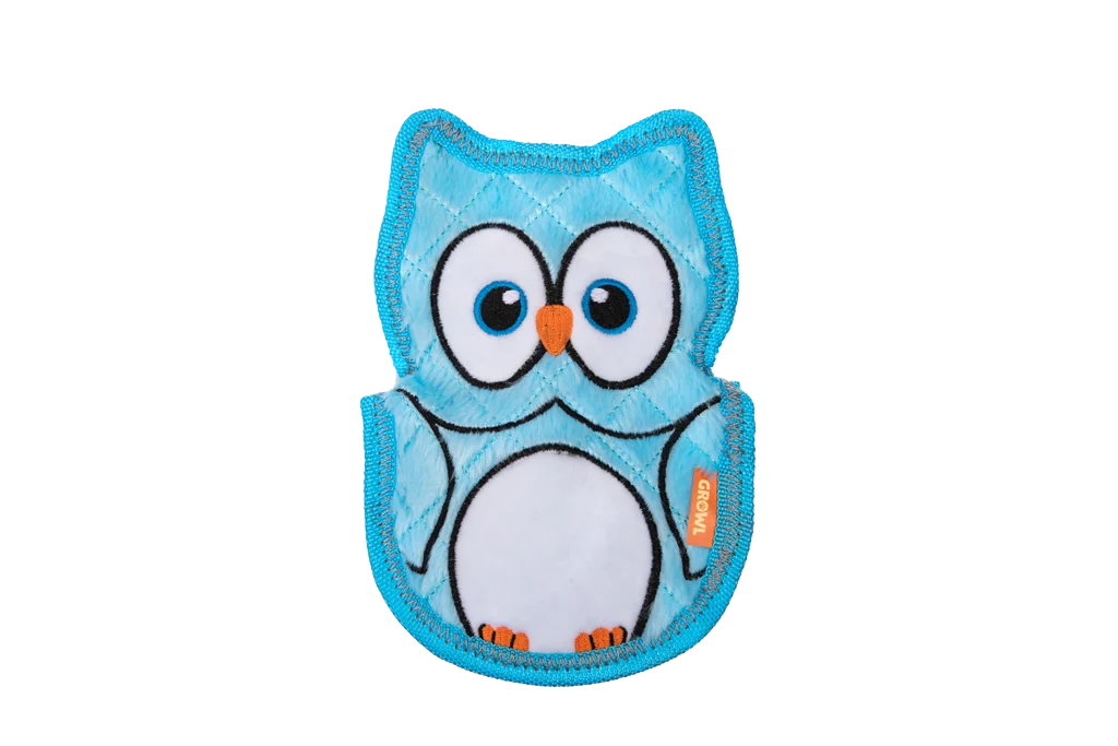 Jouet couineur pour chien avec trois couineurs – Growl Flip Floppz Ollie le hibou – Image 2
