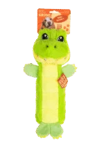 Peluche pour chien avec zone couinante et couineur – Growl Belly Busters Gary le crocodile