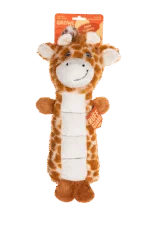 Peluche pour chien avec zone sonore et couineur – Growl Belly Busters Ginny la girafe