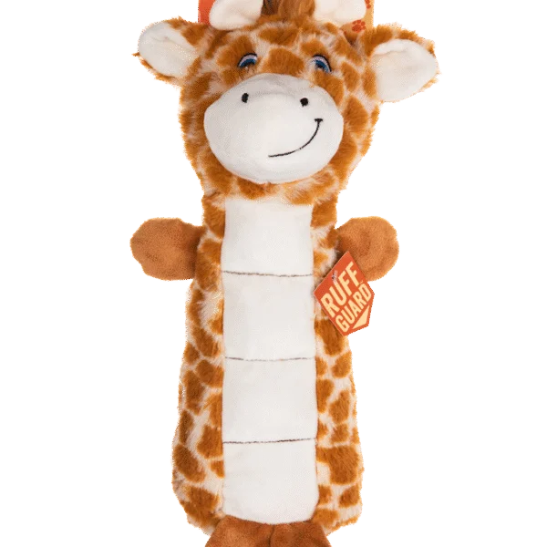 Peluche pour chien avec zone sonore et couineur – Growl Belly Busters Ginny la girafe
