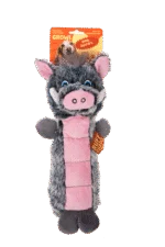 Peluche pour chien avec surface couineuse et couineur – Growl Belly Busters Wally le cochon