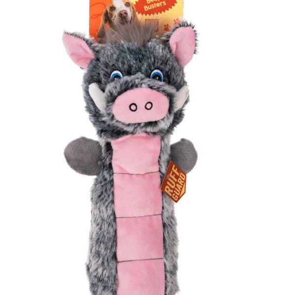 Peluche pour chien avec surface couineuse et couineur – Growl Belly Busters Wally le cochon