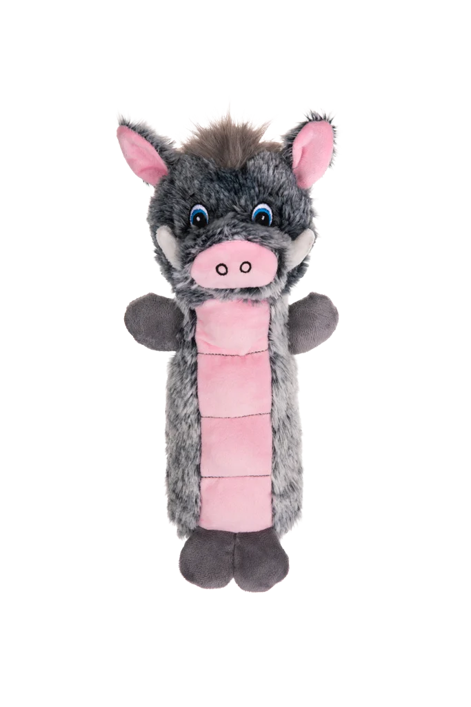 Peluche pour chien avec surface couineuse et couineur – Growl Belly Busters Wally le cochon – Image 2