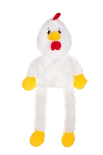 Jouet pour chien en peluche avec 5 couineurs – Growl Pulldozers Chuck le Poulet – Image 2