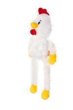 Jouet pour chien en peluche avec 5 couineurs – Growl Pulldozers Chuck le Poulet – Image 3