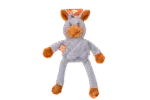 Jouet pour chien en peluche avec 5 couineurs – Growl Pulldozers Denny l’Âne