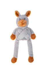 Jouet pour chien en peluche avec 5 couineurs – Growl Pulldozers Denny l’Âne – Image 2