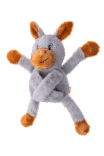 Jouet pour chien en peluche avec 5 couineurs – Growl Pulldozers Denny l’Âne – Image 4