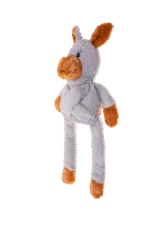 Jouet pour chien en peluche avec 5 couineurs – Growl Pulldozers Denny l’Âne – Image 5